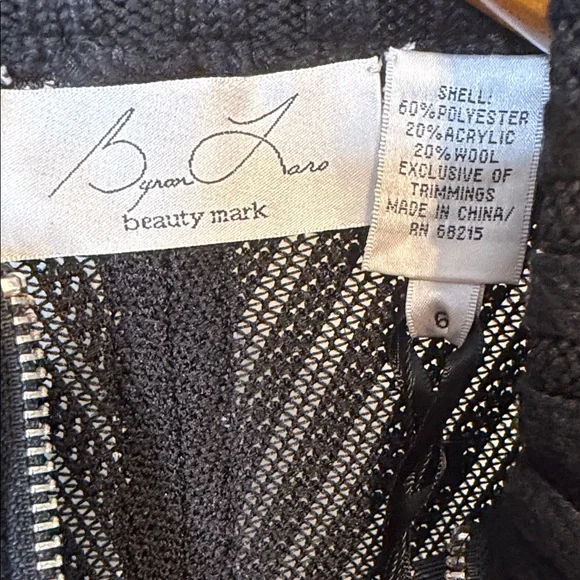 Byron Lars Black Embroidered Cardigan-NEW